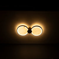 Rabat 2-Piece Marble Antique Plafonier Chandelier | Modern Decorative Lighting For Homes & Hotels