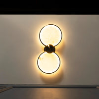 Rabat 2-Piece Marble Antique Plafonier Chandelier | Modern Decorative Lighting For Homes & Hotels