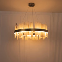 Ekho Antique Marble Pendant Light Chandelier 80 Cm - Heka Lighting & Trading Limited
