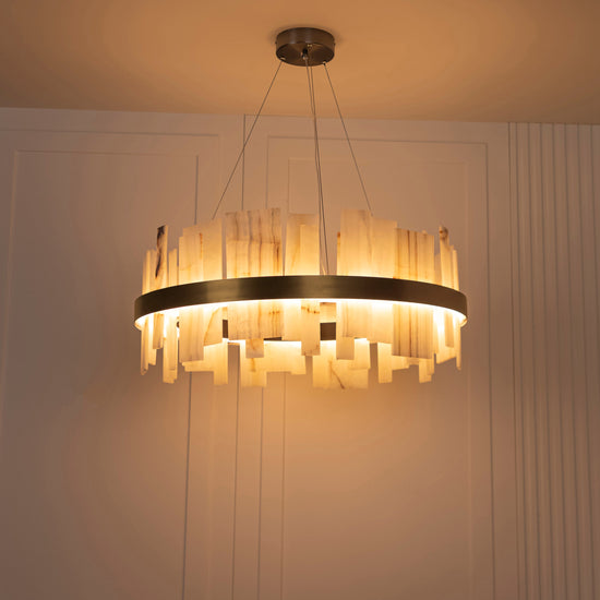Ekho Antique Marble Pendant Light Chandelier 80 Cm