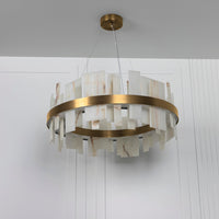Ekho Antique Marble Pendant Light Chandelier 80 Cm - Heka Lighting & Trading Limited