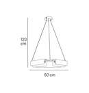 Orkos 3-Piece Marble Pendant Light Chandelier 60 Cm - Heka Lighting & Trading Limited