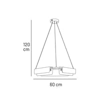 Orkos 3-Piece Marble Pendant Light Chandelier 60 Cm - Heka Lighting & Trading Limited