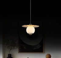 Mintaka White Marble Globe Antique Pendant Light Chandelier - Heka Lighting & Trading Limited