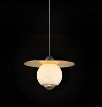 Mintaka White Marble Globe Antique Pendant Light Chandelier - Heka Lighting & Trading Limited