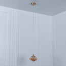 Odense Bubbly Flat Honey Glass Antique Pendant Light Chandelier - Heka Lighting & Trading Limited