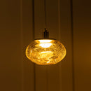 Odense Bubbly Flat Honey Glass Antique Pendant Light Chandelier - Heka Lighting & Trading Limited