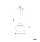 Odense Bubbly Flat Honey Glass Antique Pendant Light Chandelier - Heka Lighting & Trading Limited