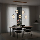 Asena 5-Piece Acrylic Dining Table Top Led Pendant Light Chandelier