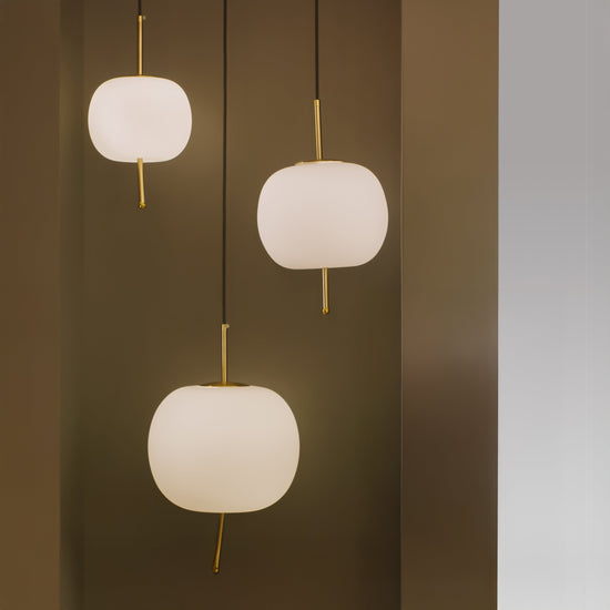Apple Opal Glass Led Pendant Light Chandelier 25 Cm