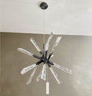 Surinam Crystal Acrylic Nickel Chandelier - Heka Lighting & Trading Limited