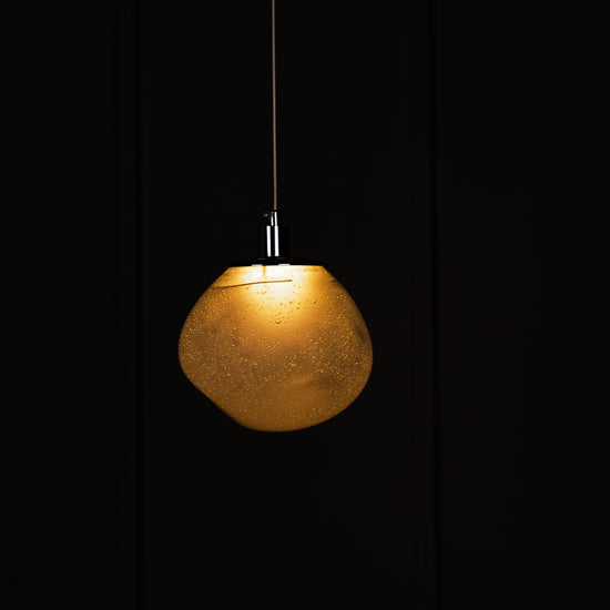 Kopenhag Bubbly Soft Glass Chrome Pendant Light Chandelier