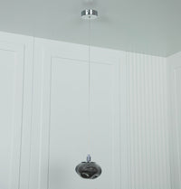 Odense Bubble Flat Smoked Glass Chrome Chandelier - Heka Lighting & Trading Limited