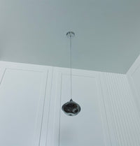 Odense Bubble Flat Smoked Glass Chrome Chandelier - Heka Lighting & Trading Limited
