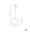 Odense Bubble Flat Smoked Glass Chrome Chandelier - Heka Lighting & Trading Limited