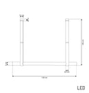 Lusaka Platinum Gray Leather Chandelier - Heka Lighting & Trading Limited