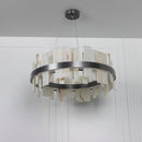Ekho Marble Platinum Pendant Light Chandelier 80 Cm - Heka Lighting & Trading Limited