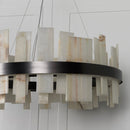 Ekho Marble Platinum Pendant Light Chandelier 80 Cm - Heka Lighting & Trading Limited