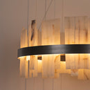 Ekho Marble Platinum Pendant Light Chandelier 80 Cm - Heka Lighting & Trading Limited