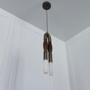 Pony Horse Hair Dark Antique Marble Pendant Light Small Chandelier - Heka Lighting & Trading Limited