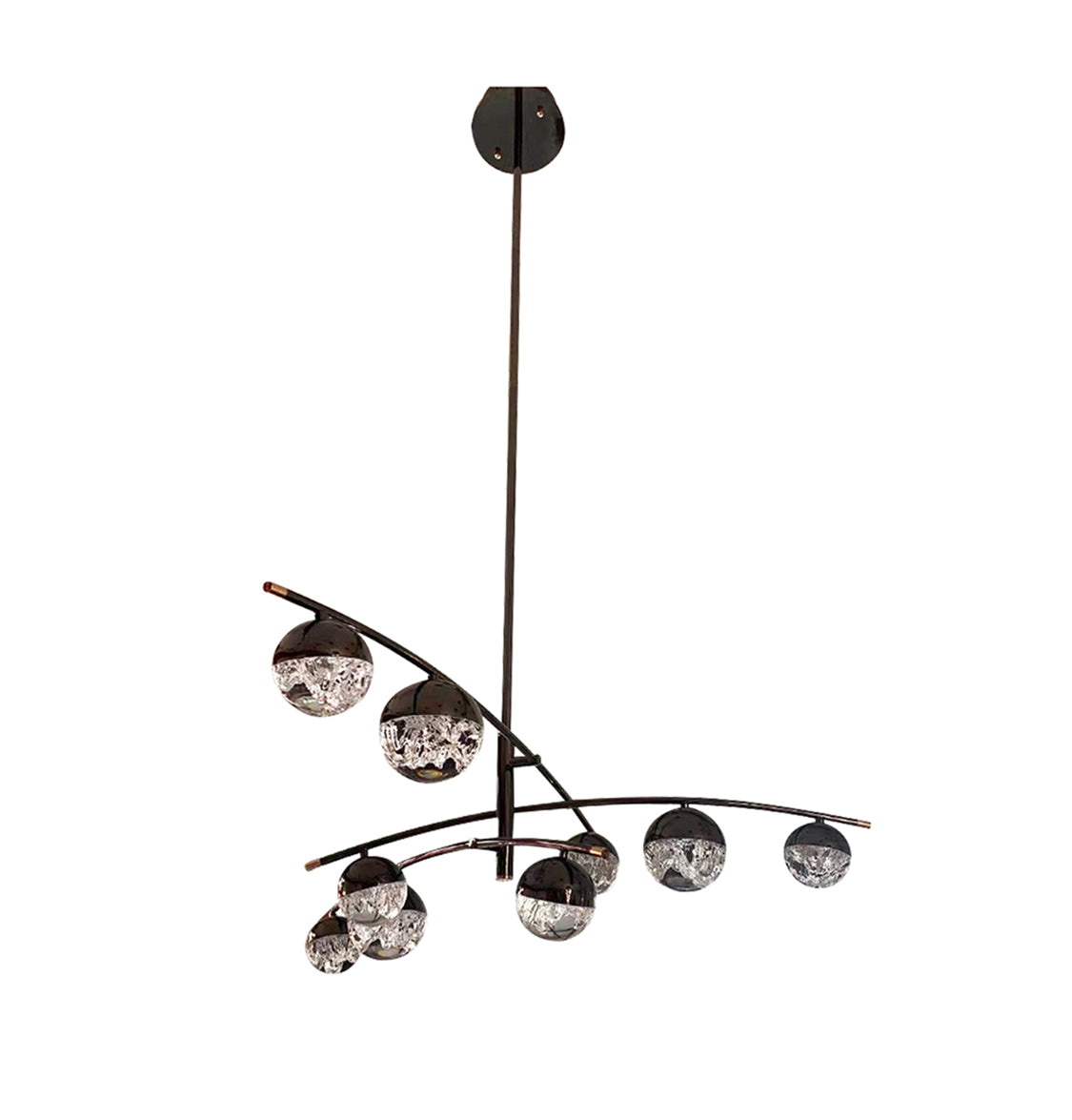 Lima 6's Transparent Acrylic Platinum Chandelier - Heka Lighting & Trading Limited