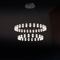 Panama 16+28 Transparent Acrylic Black Chandelier - Heka Lighting & Trading Limited