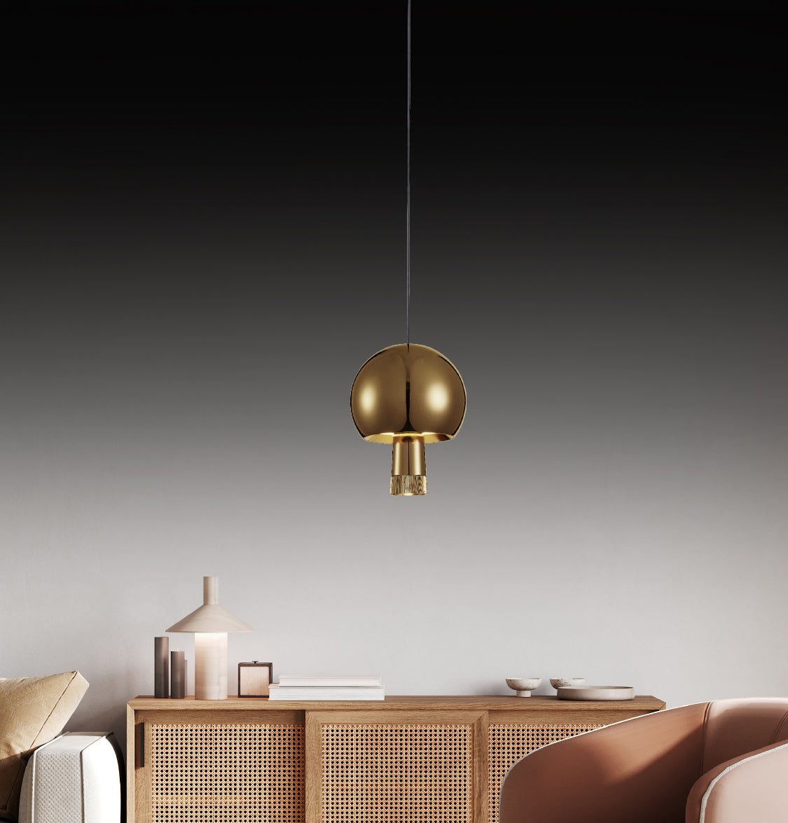 Mayon Gold Led Pendant Light Chandelier