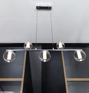 Bükreş 5-Piece Chrome Stainless Dining Table Chandelier - Heka Lighting & Trading Limited