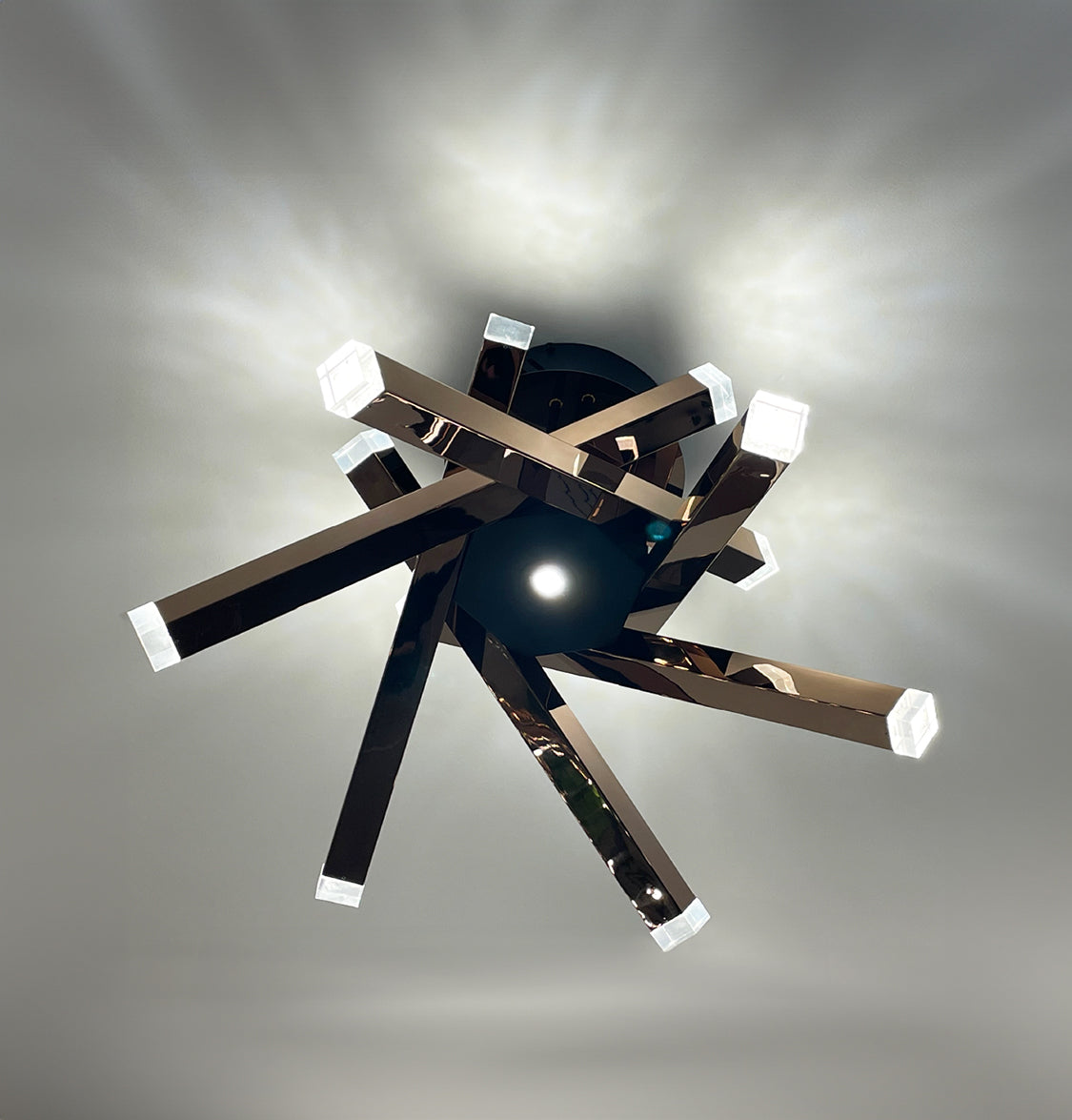 Bişkek Platinum Stainless Acrylic Plafonyer 60 Cm - Heka Lighting & Trading Limited