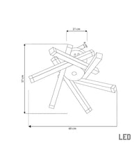 Bişkek Platinum Stainless Acrylic Plafonyer 60 Cm - Heka Lighting & Trading Limited