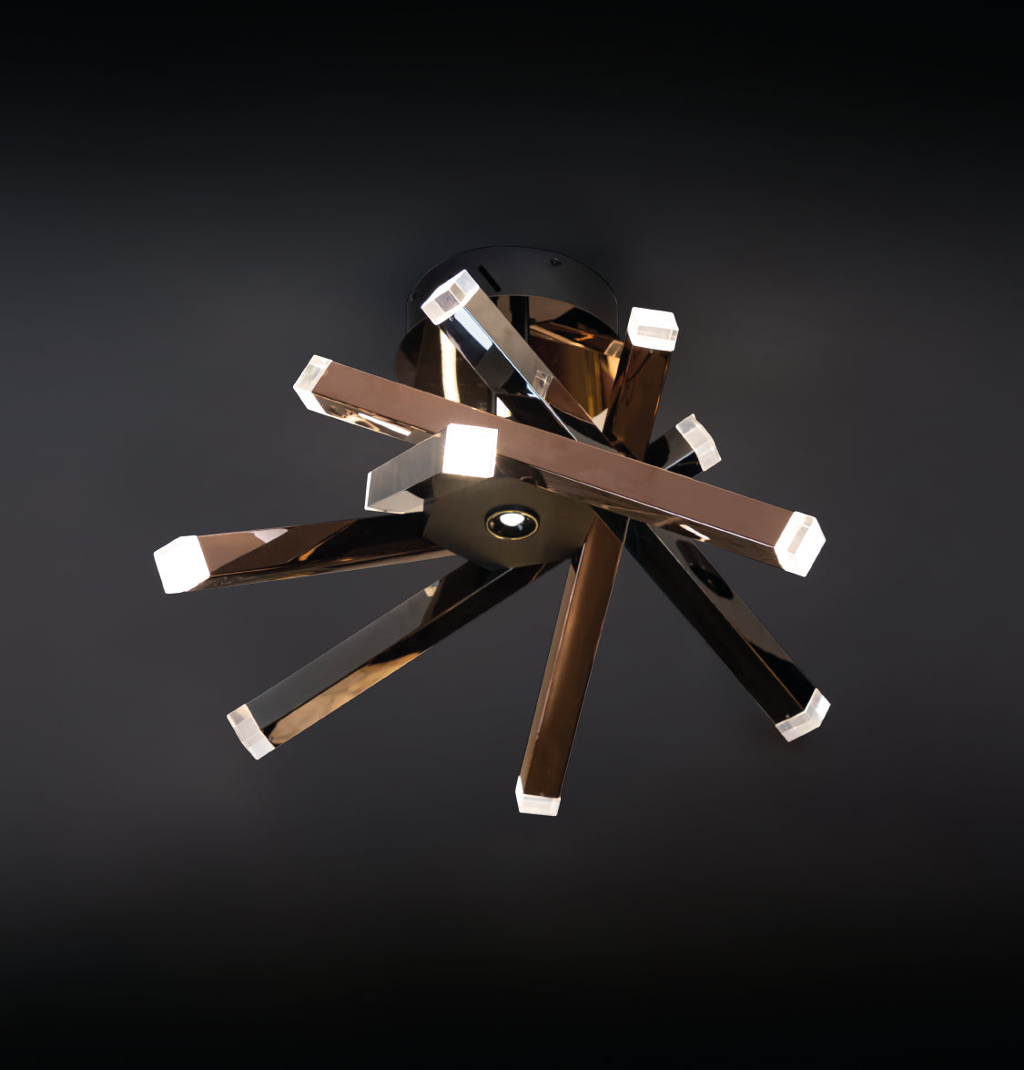 Bişkek Platinum Stainless Acrylic Plafonyer 60 Cm - Heka Lighting & Trading Limited