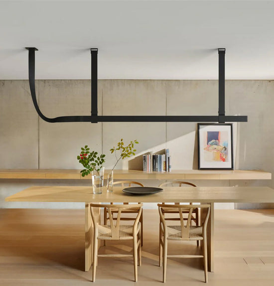 Lizbon Black Leather Chandelier