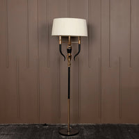 Torino Gold-Black Three Arm Floor Lamp - Heka Lighting & Trading Limited
