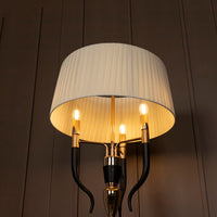 Torino Gold-Black Three Arm Floor Lamp - Heka Lighting & Trading Limited
