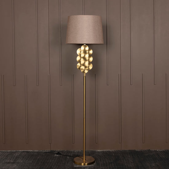 Nice Antique Brown Floor Lamp