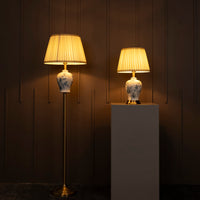 Kannus Antique White Porcelain Floor Lamp - Heka Lighting & Trading Limited