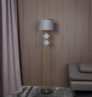 Ponzan Gray Marble Antique Floor Lamp | Modern Decorative Lighting For Homes & Hotels - Heka Lighting & Trading Limited
