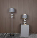 Ponzan Gray Marble Antique Floor Lamp | Modern Decorative Lighting For Homes & Hotels - Heka Lighting & Trading Limited