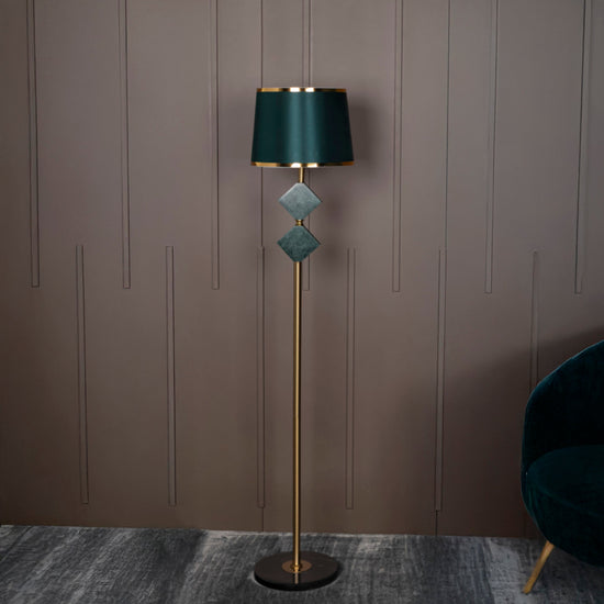 Ponzan Green Marble Antique Floor Lamp | Modern Decorative Lighting For Homes & Hotels