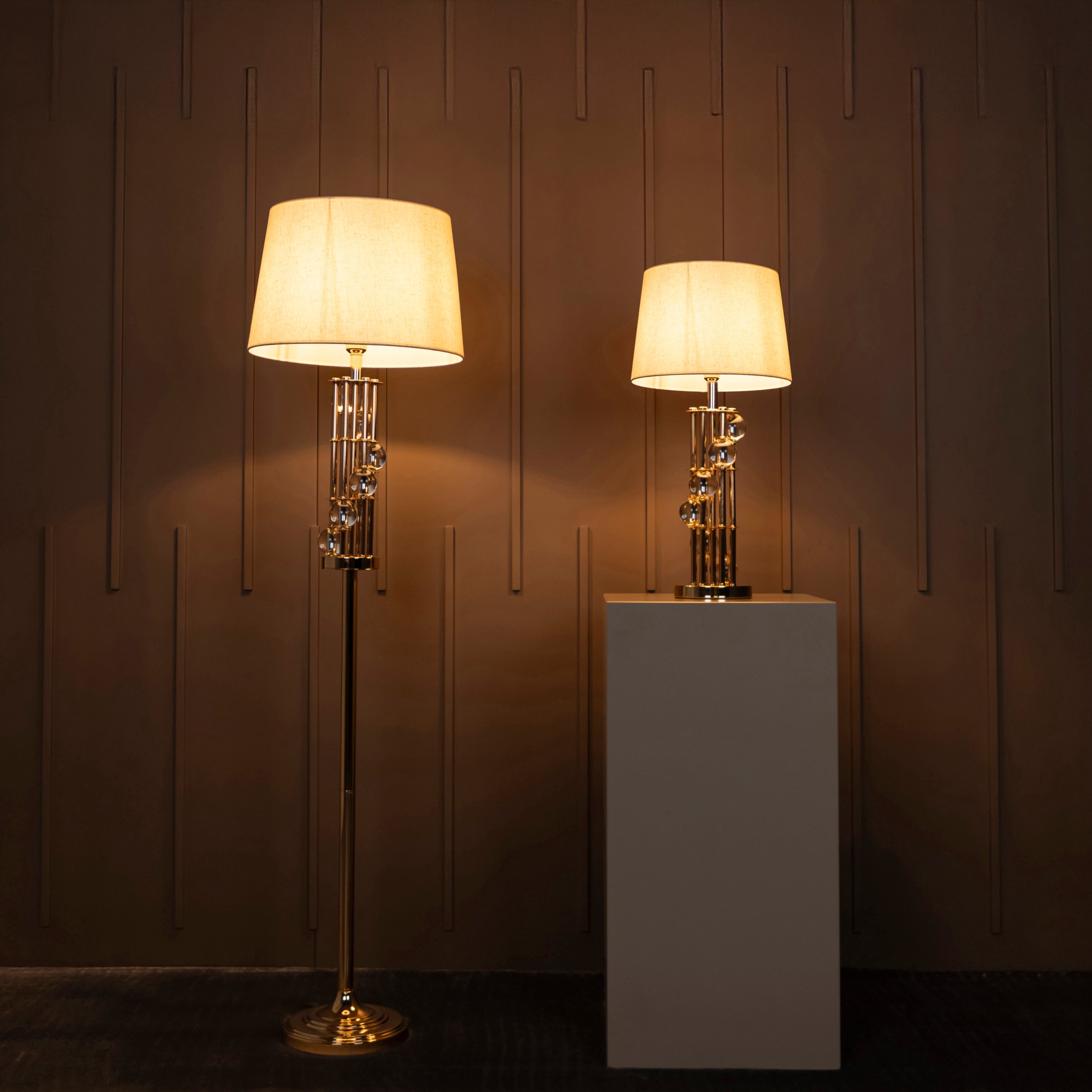 Bonn Gold Transparent Glass Lampshade - Heka Lighting & Trading Limited