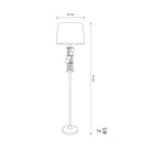 Bonn Gold Transparent Glass Floor Lamp - Heka Lighting & Trading Limited