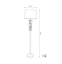 Bonn Gold Transparent Glass Floor Lamp - Heka Lighting & Trading Limited