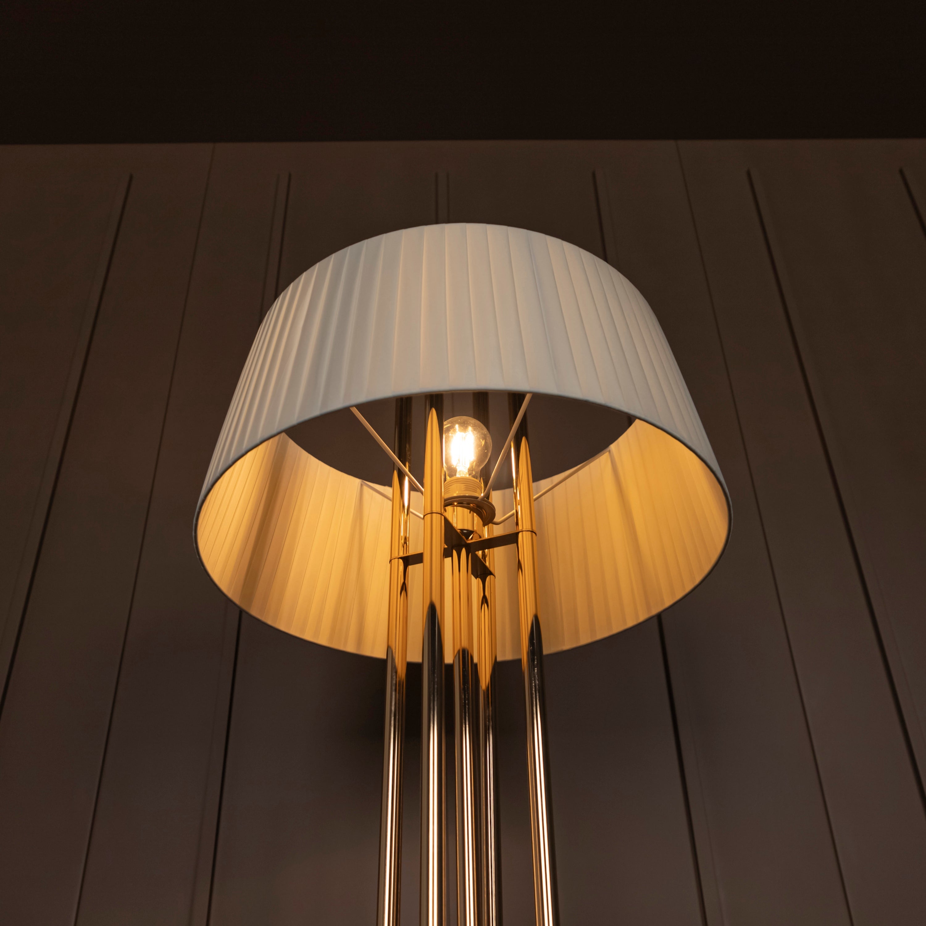 Napoli Gold Cream Floor Lamp - Heka Lighting & Trading Limited