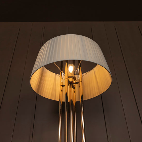 Napoli Gold Cream Floor Lamp