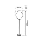 Mimosa Soft Touch White Floor Lamp 30 Cm - Heka Lighting & Trading Limited