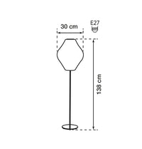 Mimosa Soft Touch White Floor Lamp 30 Cm - Heka Lighting & Trading Limited