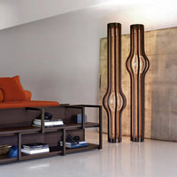 Naramata Wood Antique Brown Floor Lamp - Heka Lighting & Trading Limited