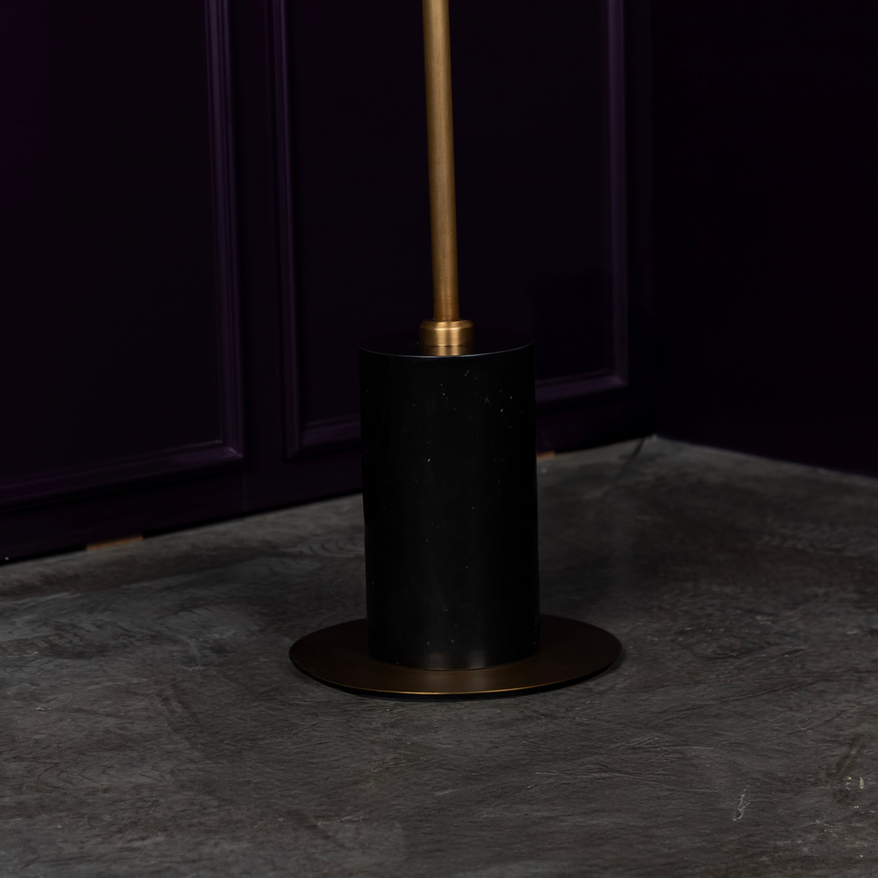Gana Two White Frosted Glass Antique Floor Lamp - Heka Lighting & Trading Limited