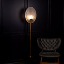 Gana Two White Frosted Glass Antique Floor Lamp - Heka Lighting & Trading Limited