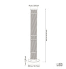 Nablus Transparent Glass Stick Antique Floor Lamp - Heka Lighting & Trading Limited